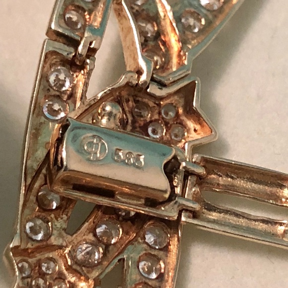 14k Italian gold necklace and bracelet set - Picture 5 of 8